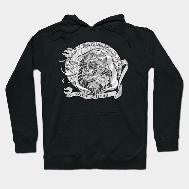 Day of the Dead Catrina Hoodie by AyotaIllustration